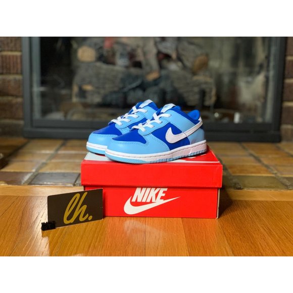 Size 10c Nike Dunk Low “Argon” Athletic Sneakers DV2634-400 - Picture 2 of 6